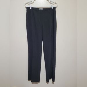 Calvin Klein Black Straight Leg‎ Wool Blend Pants